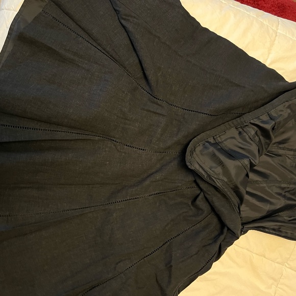 Lined linen flared skirt - Picture 5 of 5